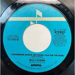 Billy Ocean Caribbean Queen / Instrumental 45 Funk Pop Soul Jive 9119